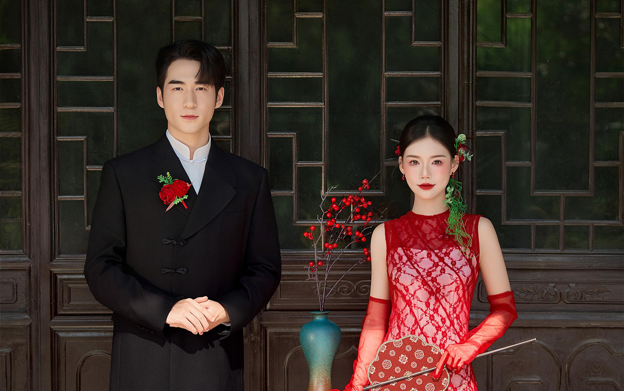 【D视觉摄影】红裙配古建，中式美学直接封神