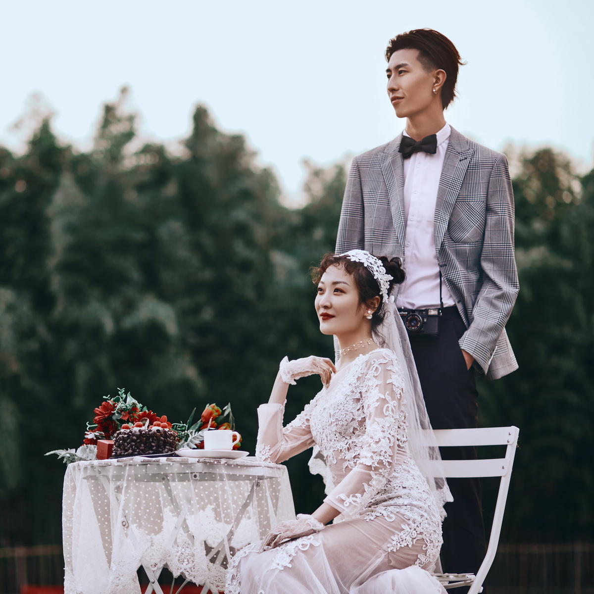 『一價(jià)全包』婚紗照+跟妝禮服 真實(shí)客照 八服八造