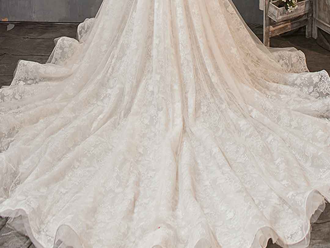 轻奢全新婚纱露背新品发布