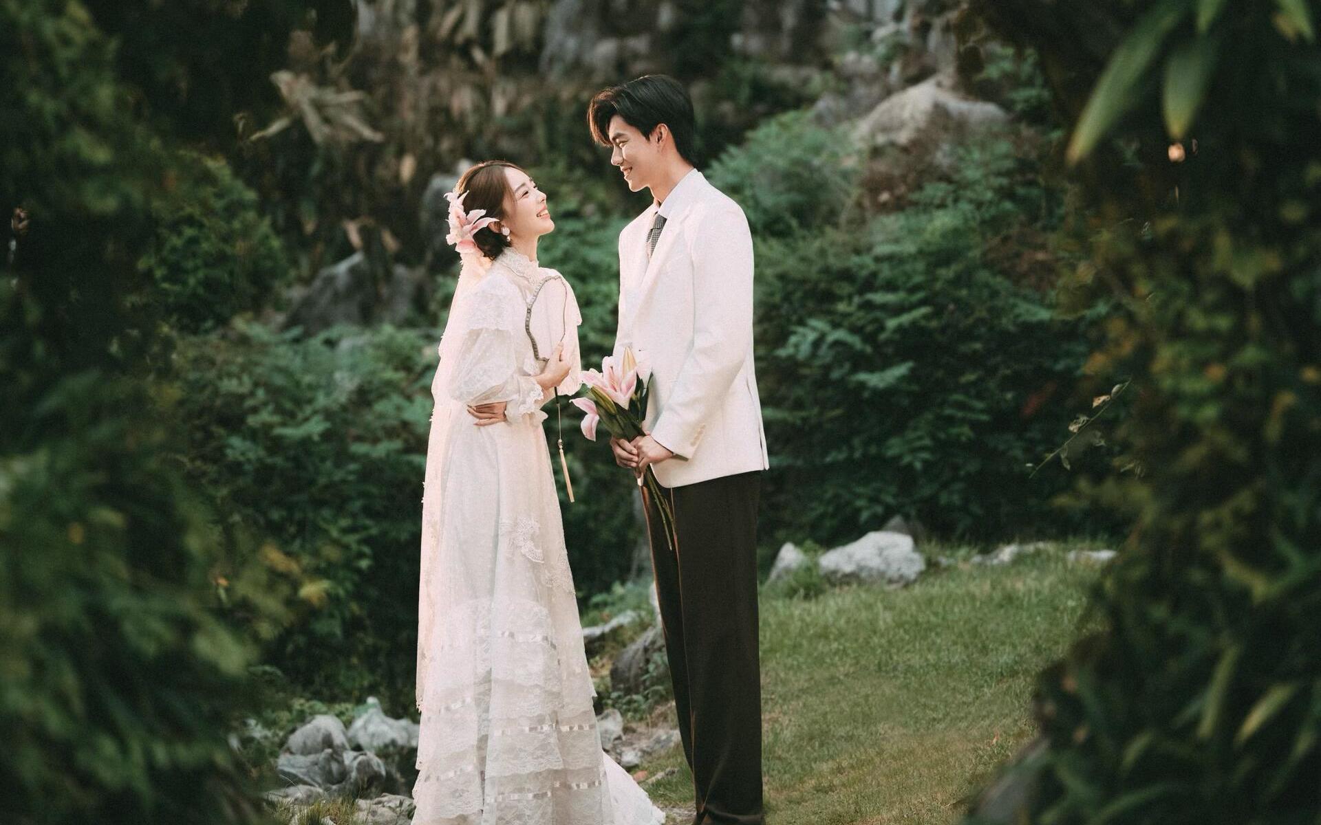 拍到诗情画意的园林婚纱照🍃