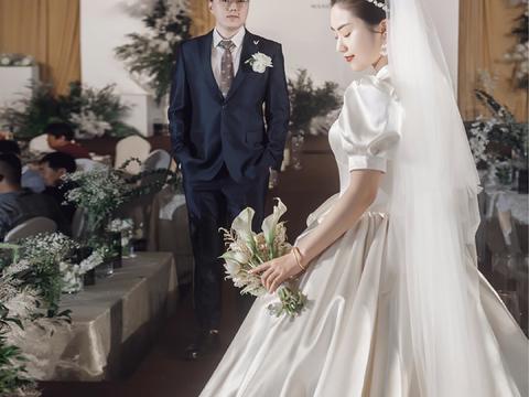 咖色+白色（韩式婚礼）•2021年小厅䭭选