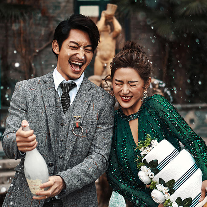 「立减1000」幸福甜蜜主题+定制故事化婚照