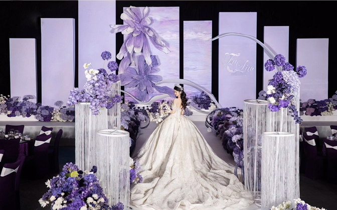 云墨嘉礼策划｜紫色花园风婚礼