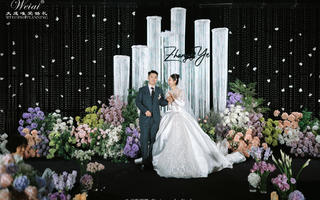 花园系水晶设计感婚礼
