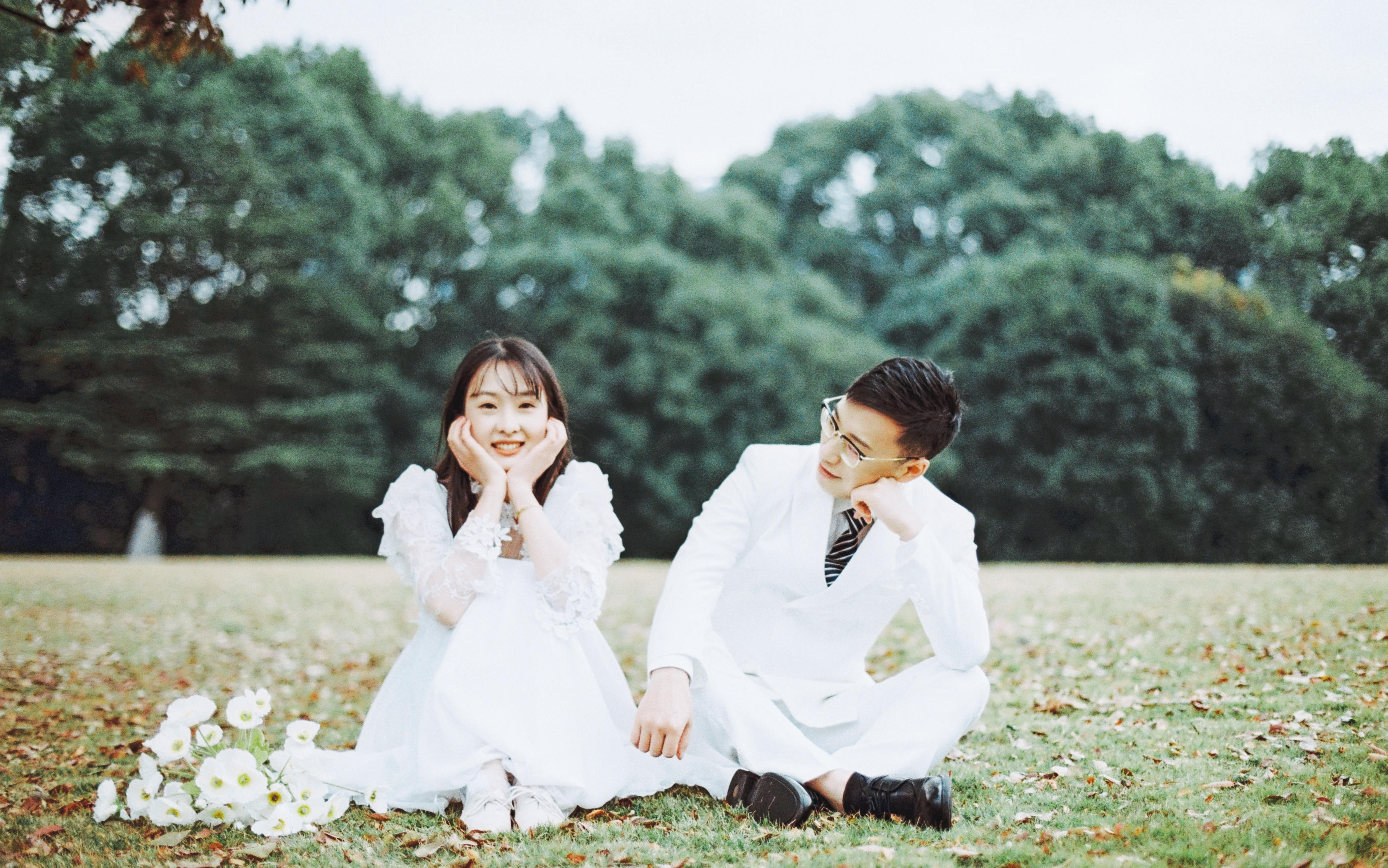胶片小清新森系婚纱 五套系全胶片摄影