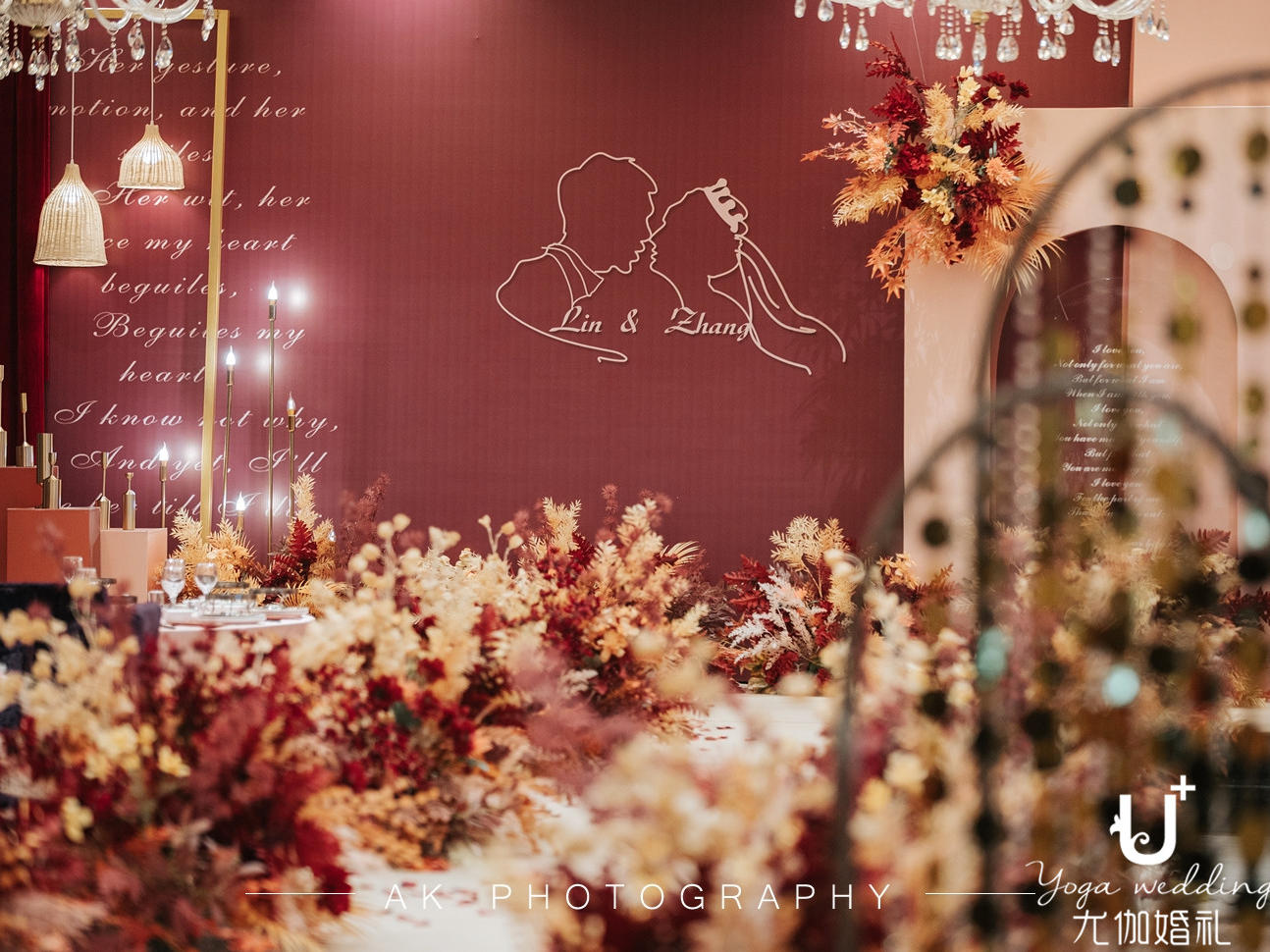 【尤伽婚礼】--泰式深红色婚礼