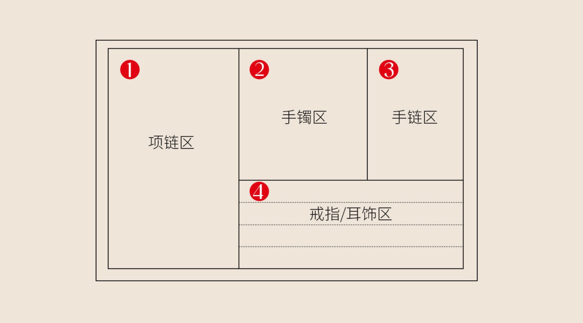 高档实木三金五金首饰收纳盒
