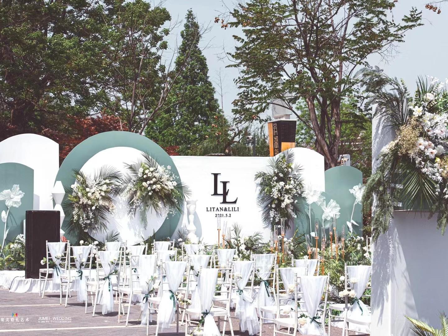  【聚美婚礼】21年大热 白绿纯净系婚礼