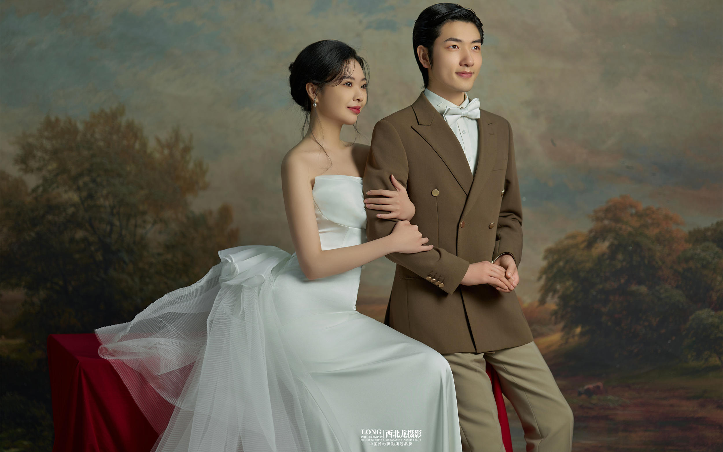 讓人驚嘆的新中式婚紗照??油畫質(zhì)感絕了