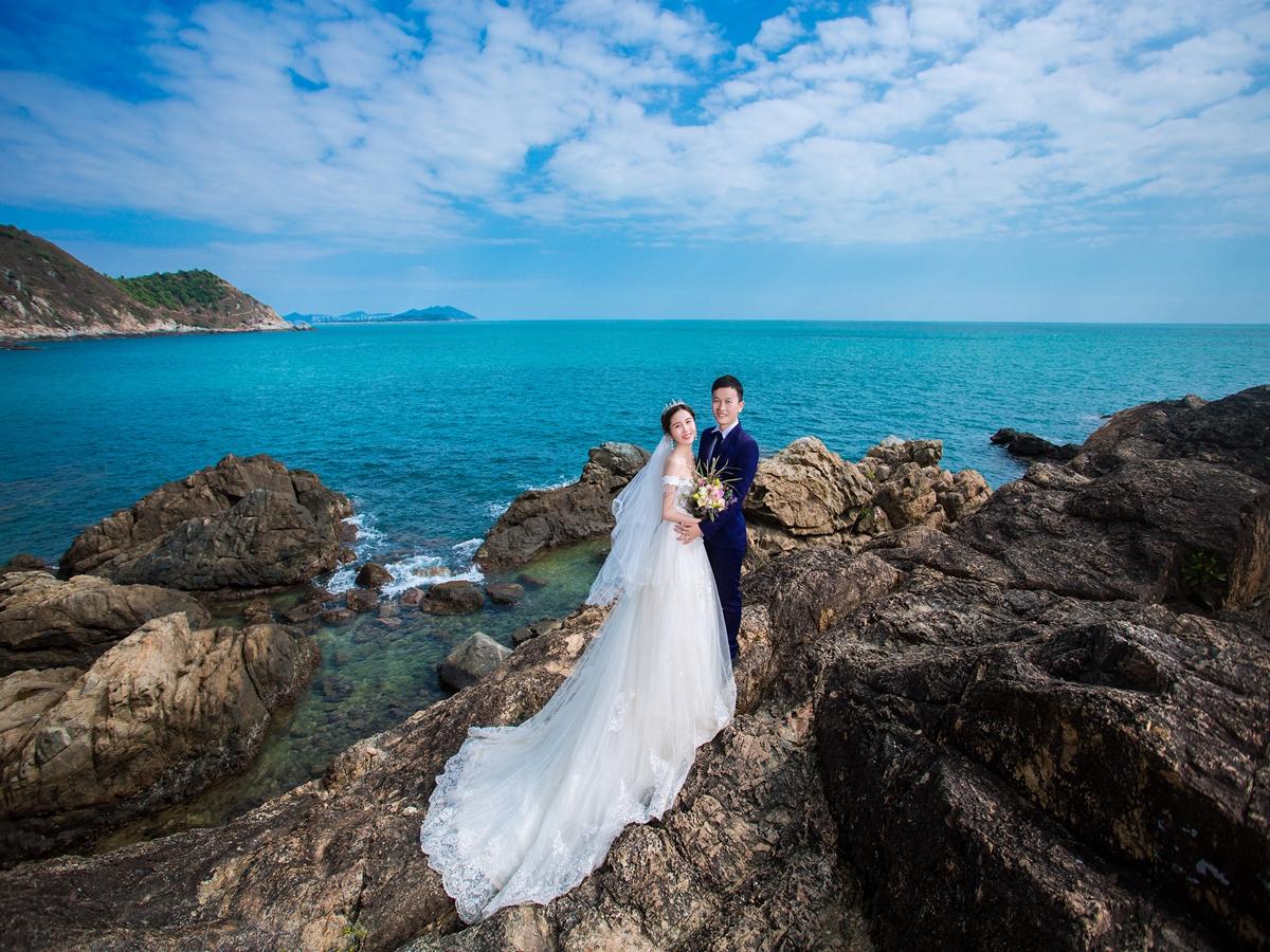 西岛婚纱照_西岛