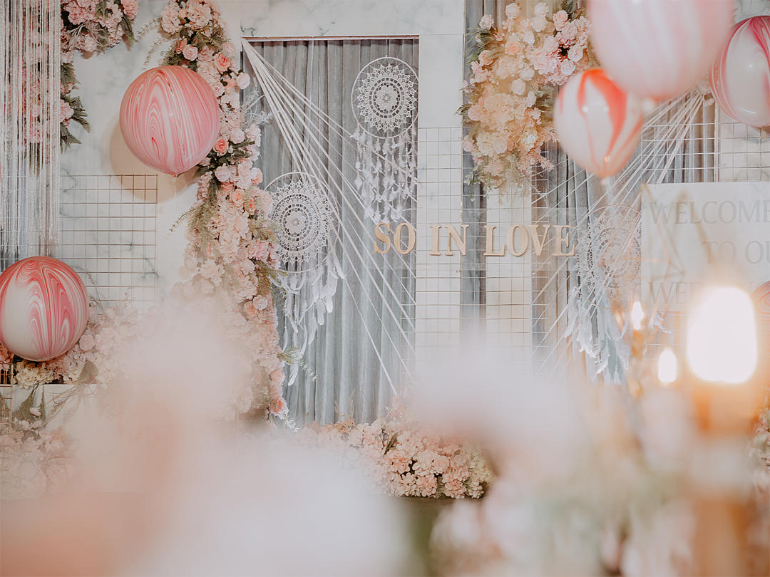 【粉黛】小型场地-小清新粉色系布置