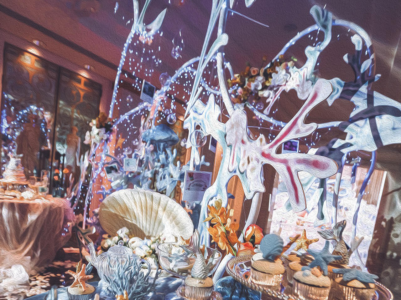 蓝色海洋中的吻  预算内的精致婚礼