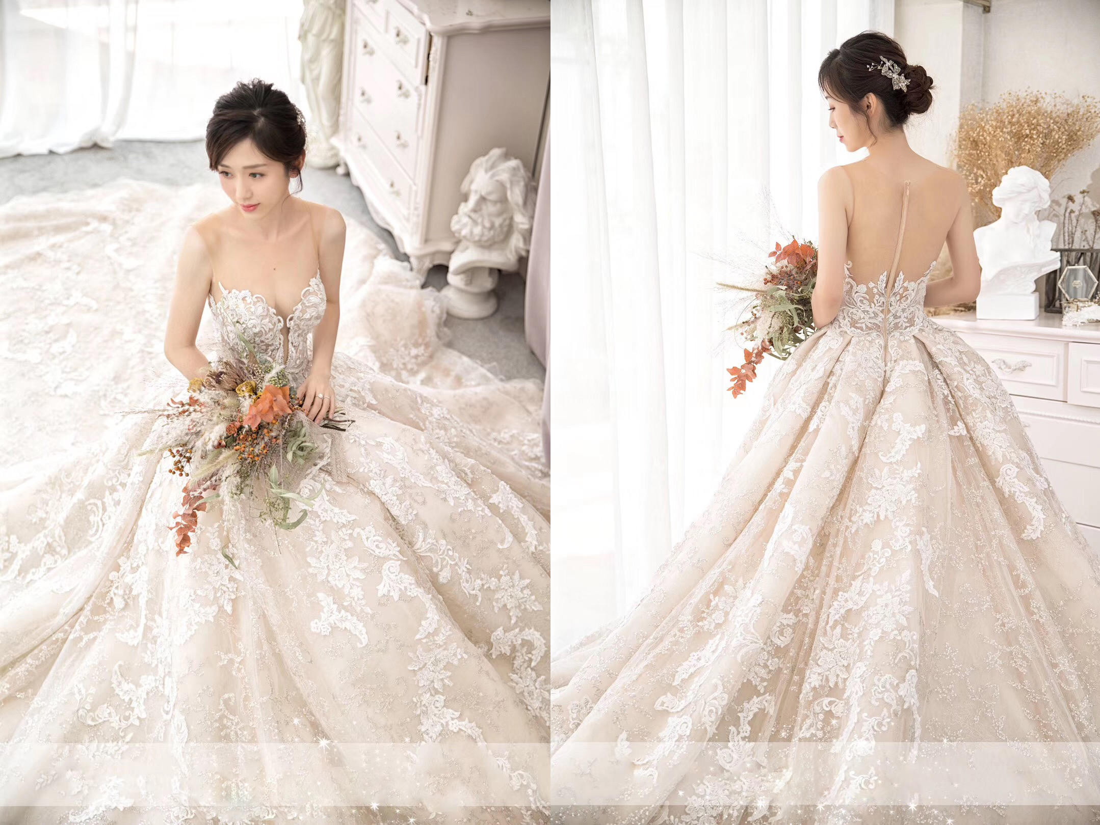 《特惠套餐》主婚纱+出嫁服+敬酒服+2件伴娘服