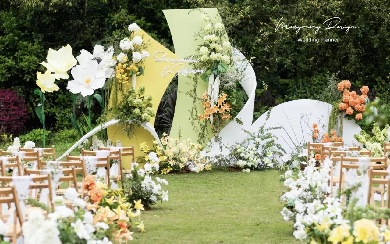 室外高端简约浪漫定制婚礼