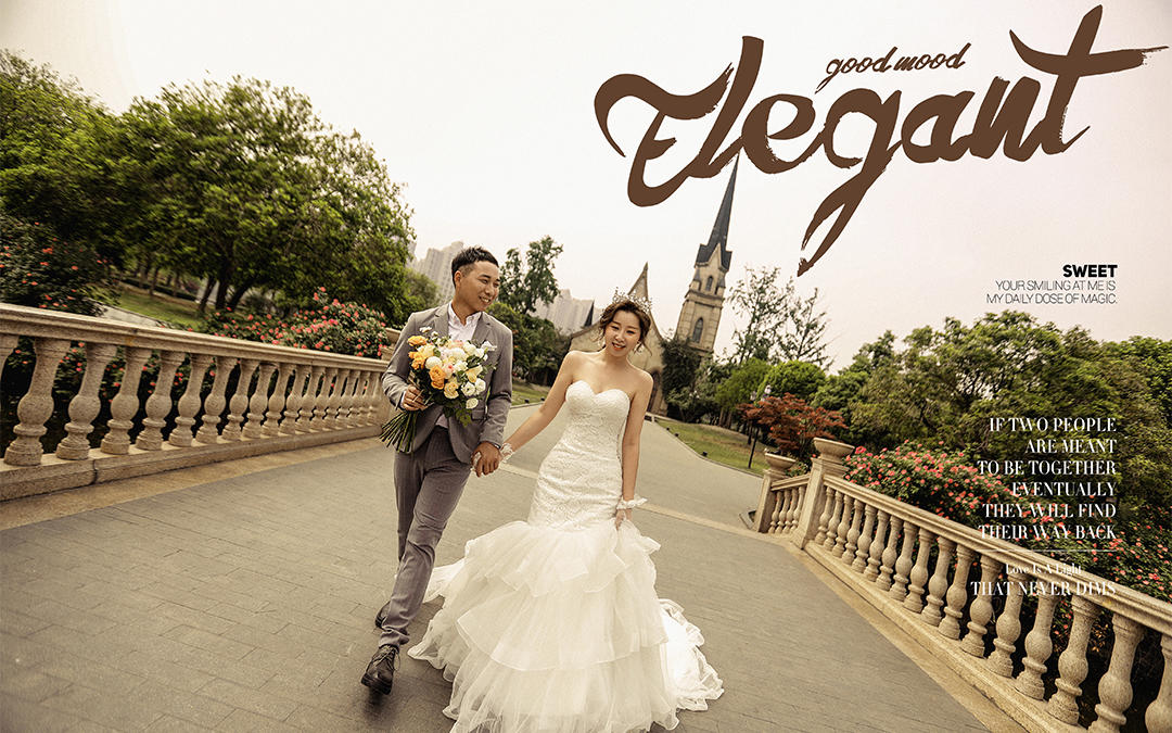 一咔主题婚纱： Elegant 。