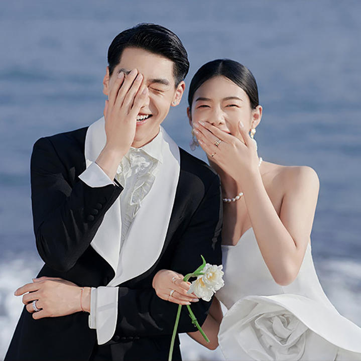 【内外景双拍】小清新系列- 网红海景婚纱照