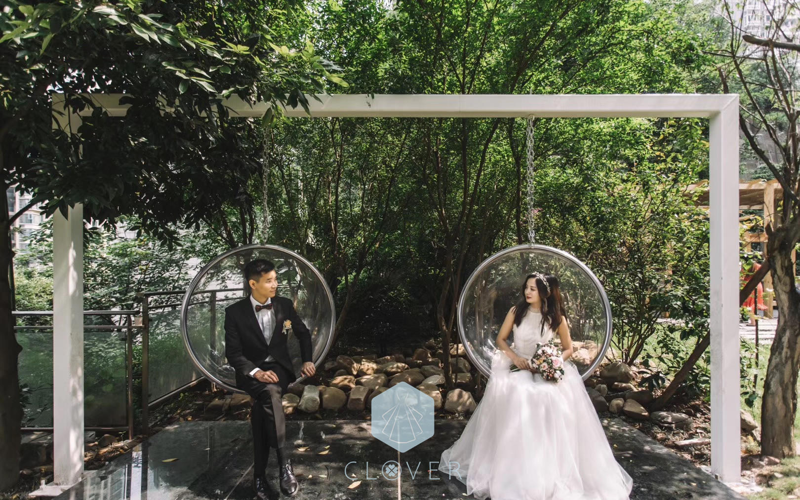 【CLOVER四叶草婚纱】轻纱户外小清新婚纱