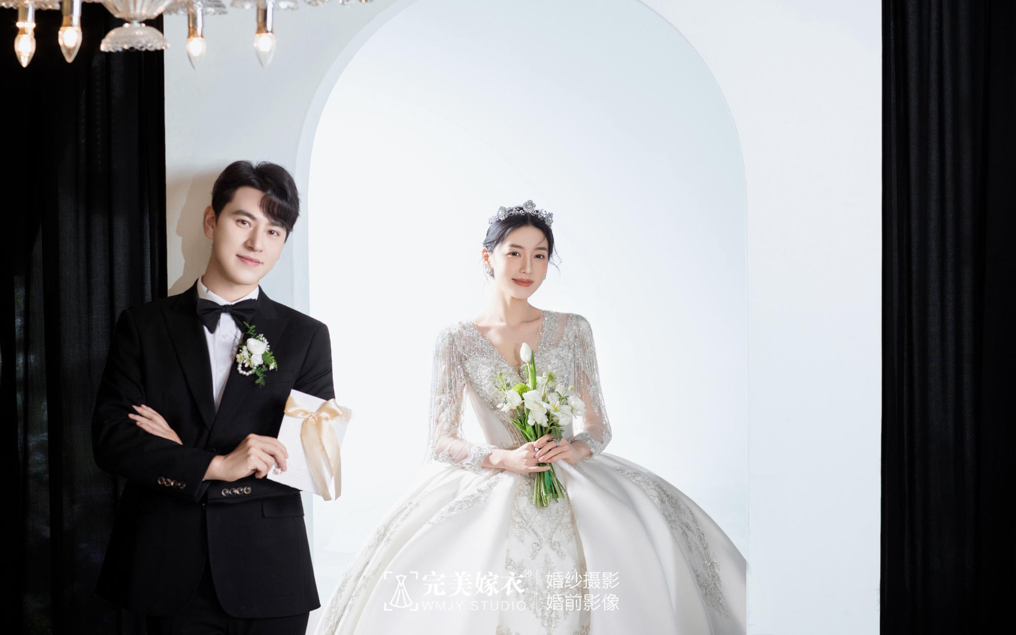 【倾慕之心】人生高光时刻✨好喜欢这组高定主纱婚照