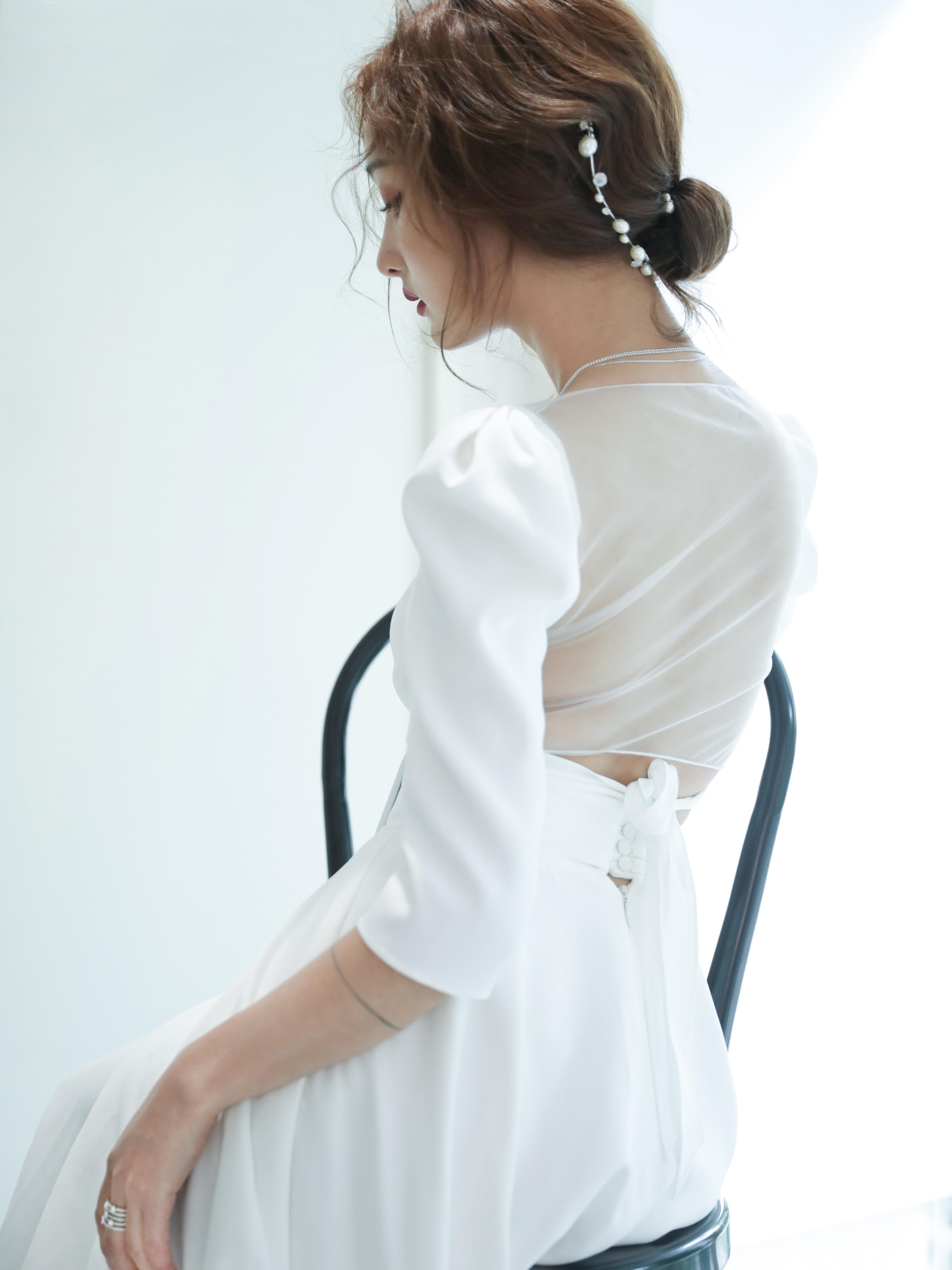 米特婚纱 极简轻锻纱系列  简约必备