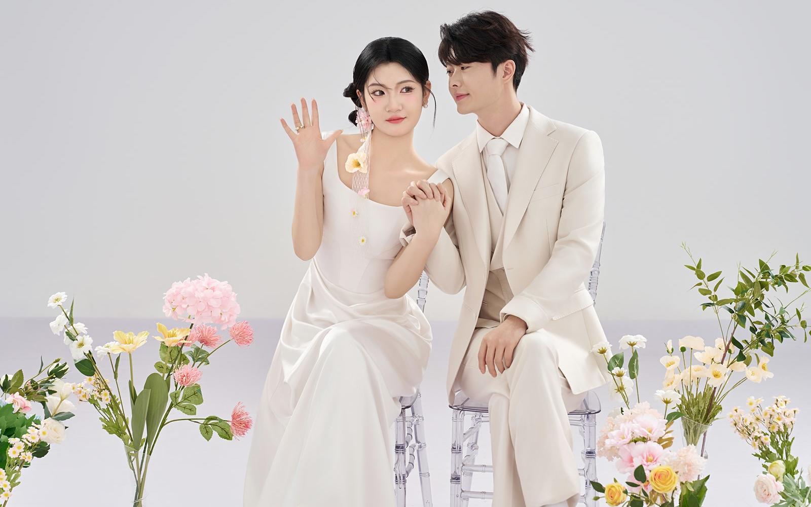 今天不当韩女..当仙女✨心动💯花伞婚纱照