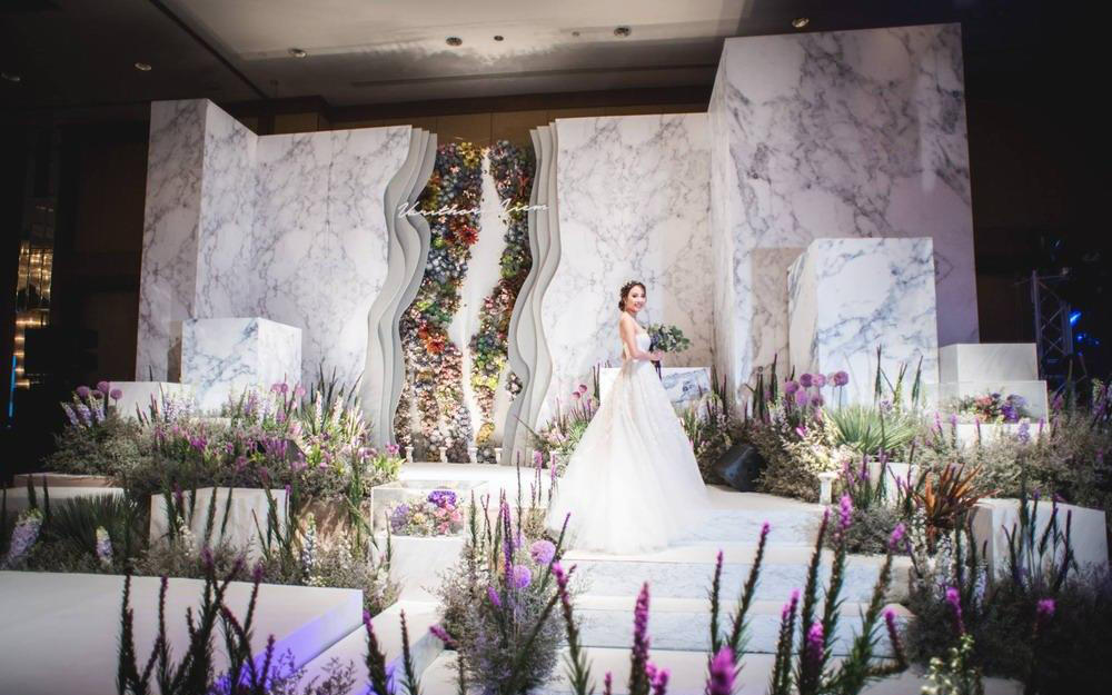 经典的大理石婚礼-沐野婚礼