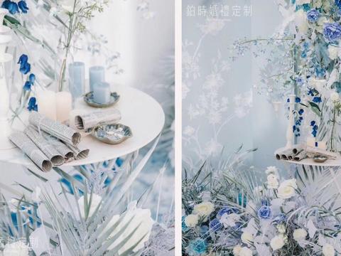【铂时婚礼】夏季热推 · 个性蓝白系户外水台婚礼