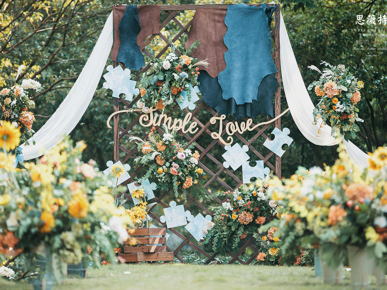 【思薇特】爱的拼图/户外桔绿/清新小众