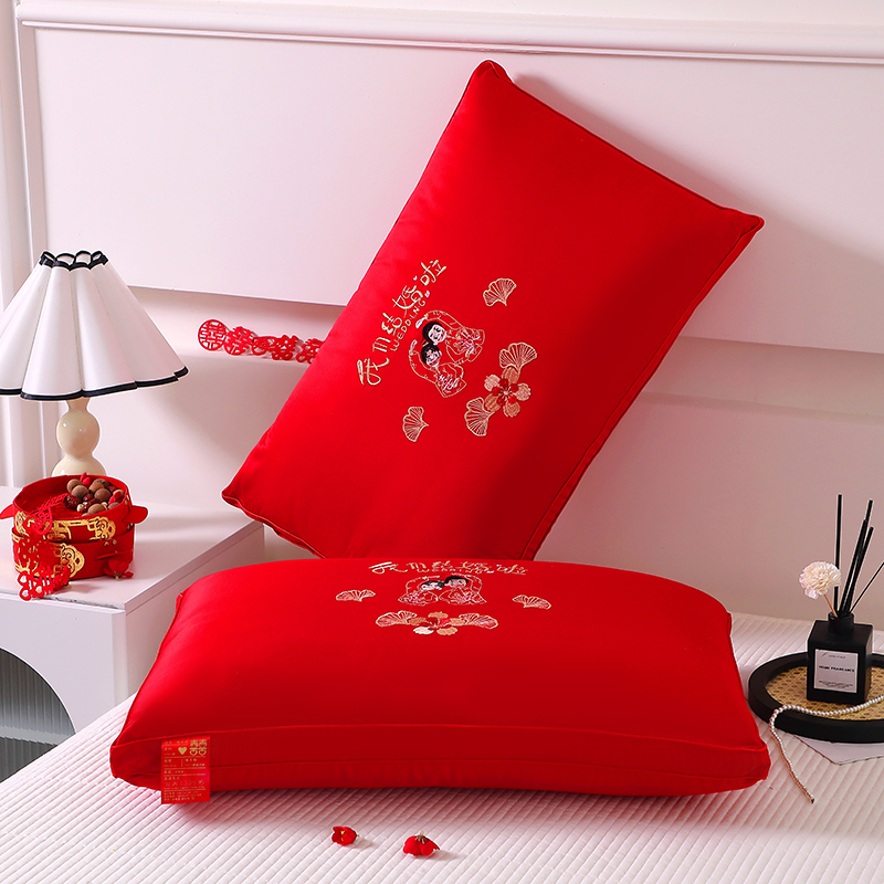 新款大红枕头婚庆枕芯