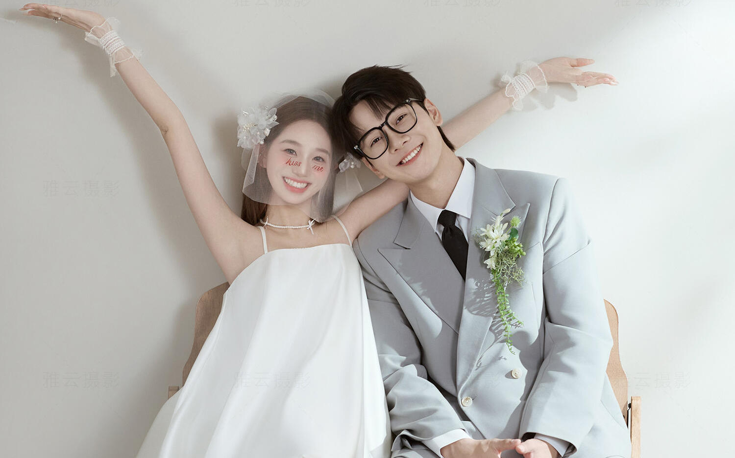 奶呼呼的婚紗照 太韓太浪漫了吧??~