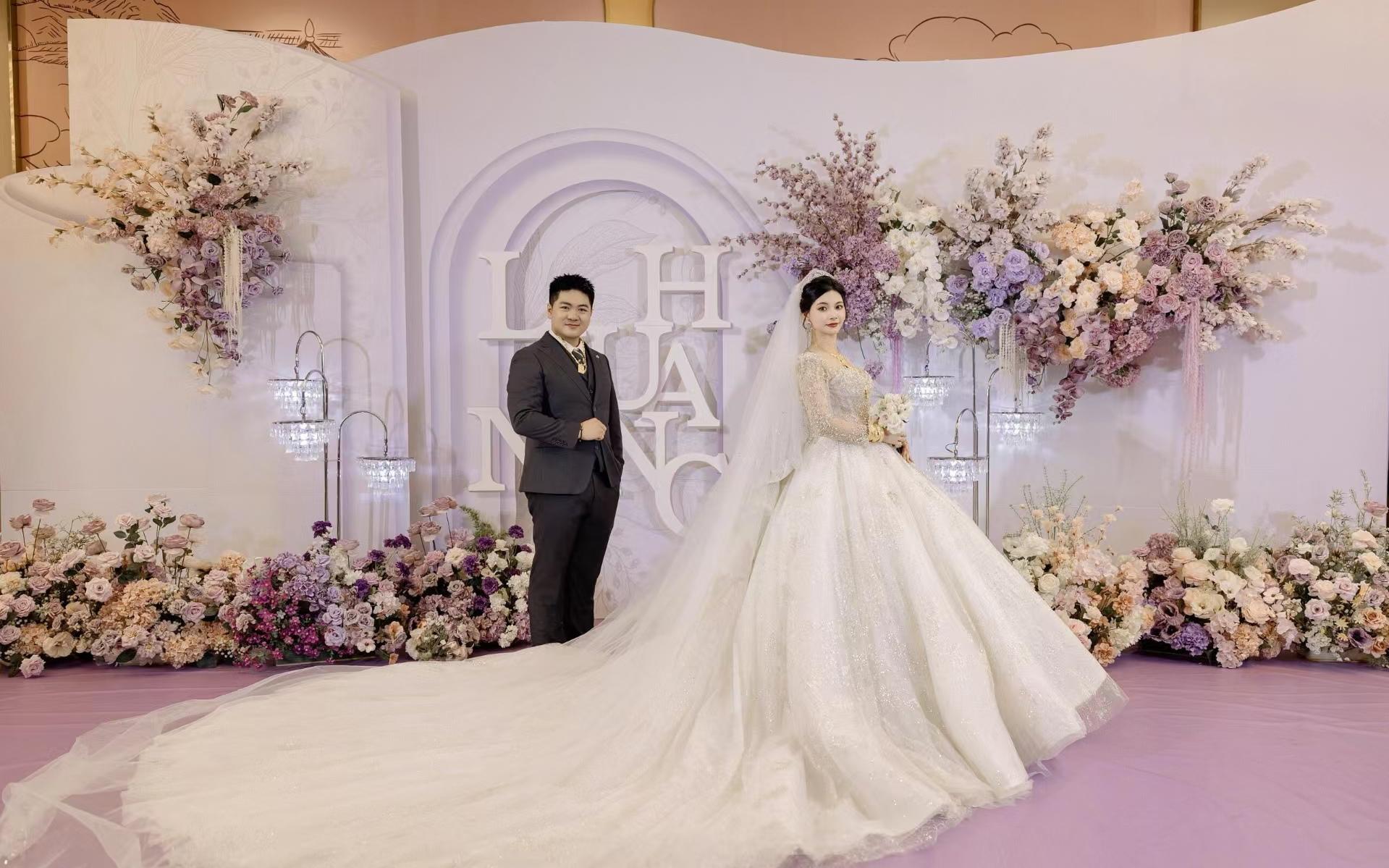 韓式唯美浪漫紫色婚禮