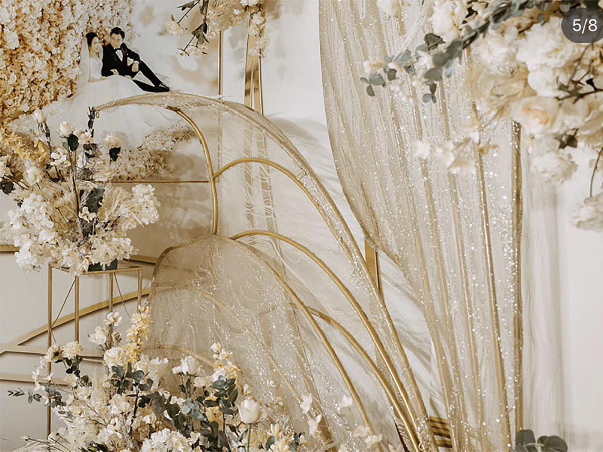 永康地区｜高贵典雅香槟金翅膀主题婚礼