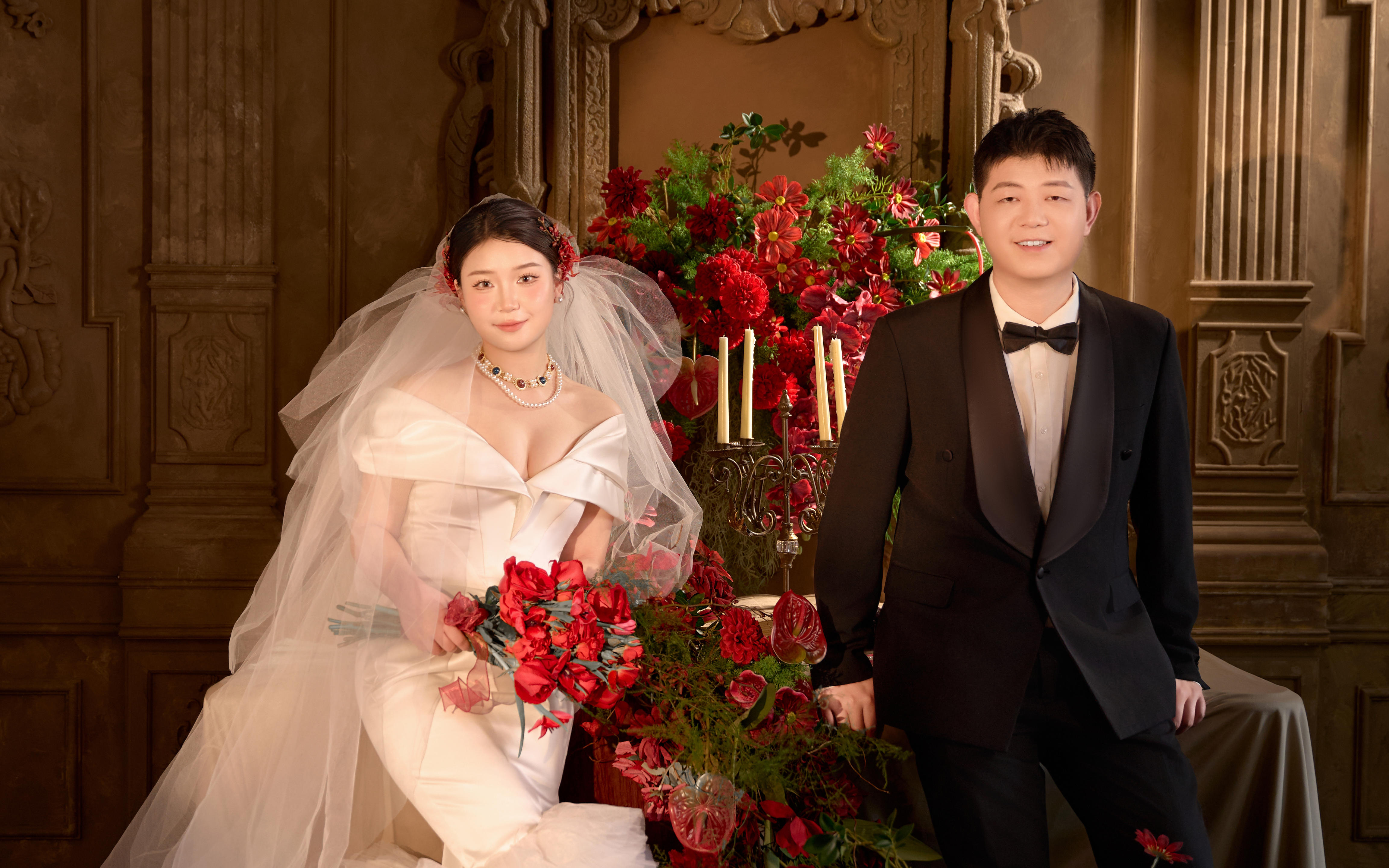 【客片欣賞】高級(jí)感爆棚的歐式復(fù)古宮廷風(fēng)婚紗照
