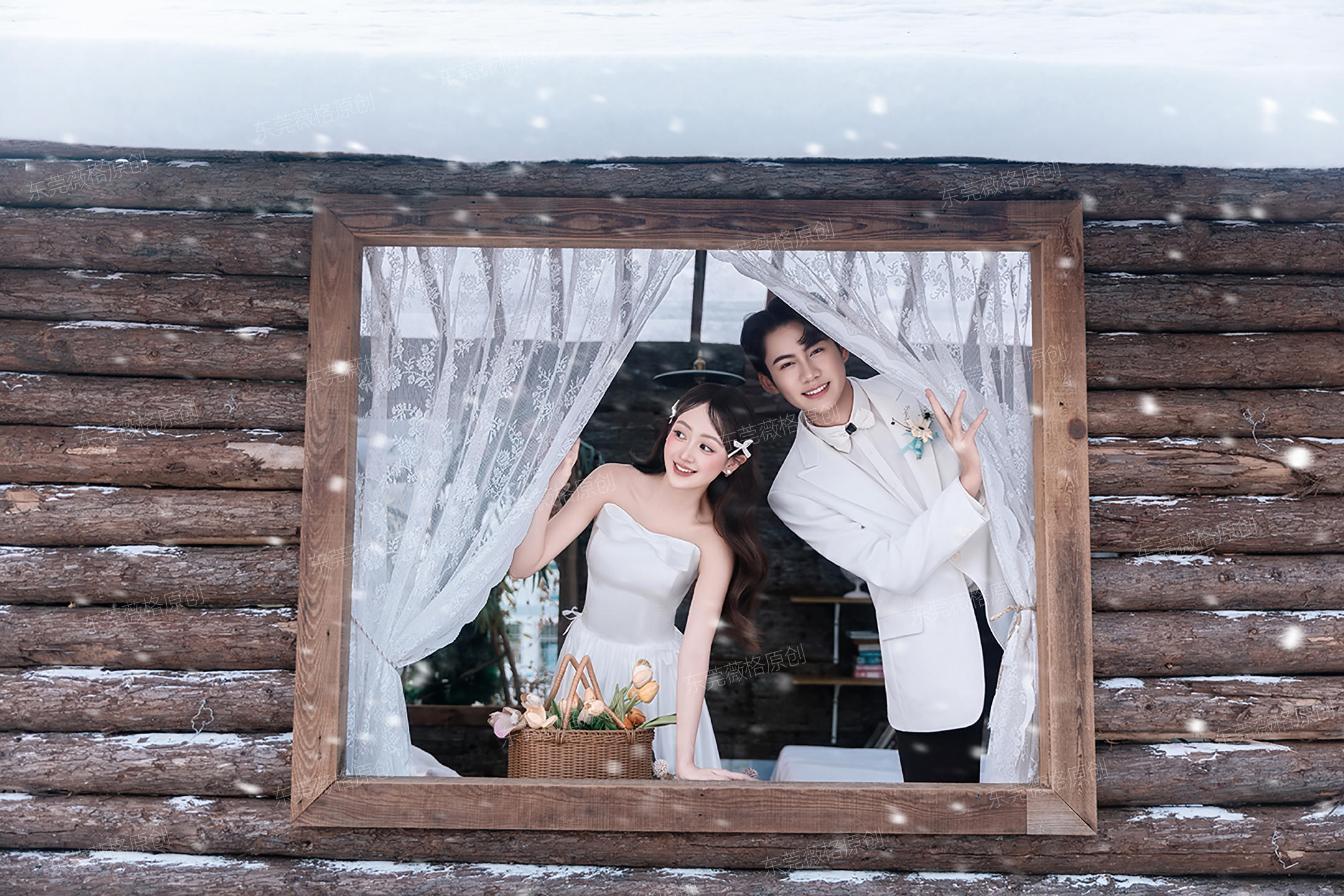 冬日恋歌💕东莞雪景婚纱照｜冬天里的童话世界