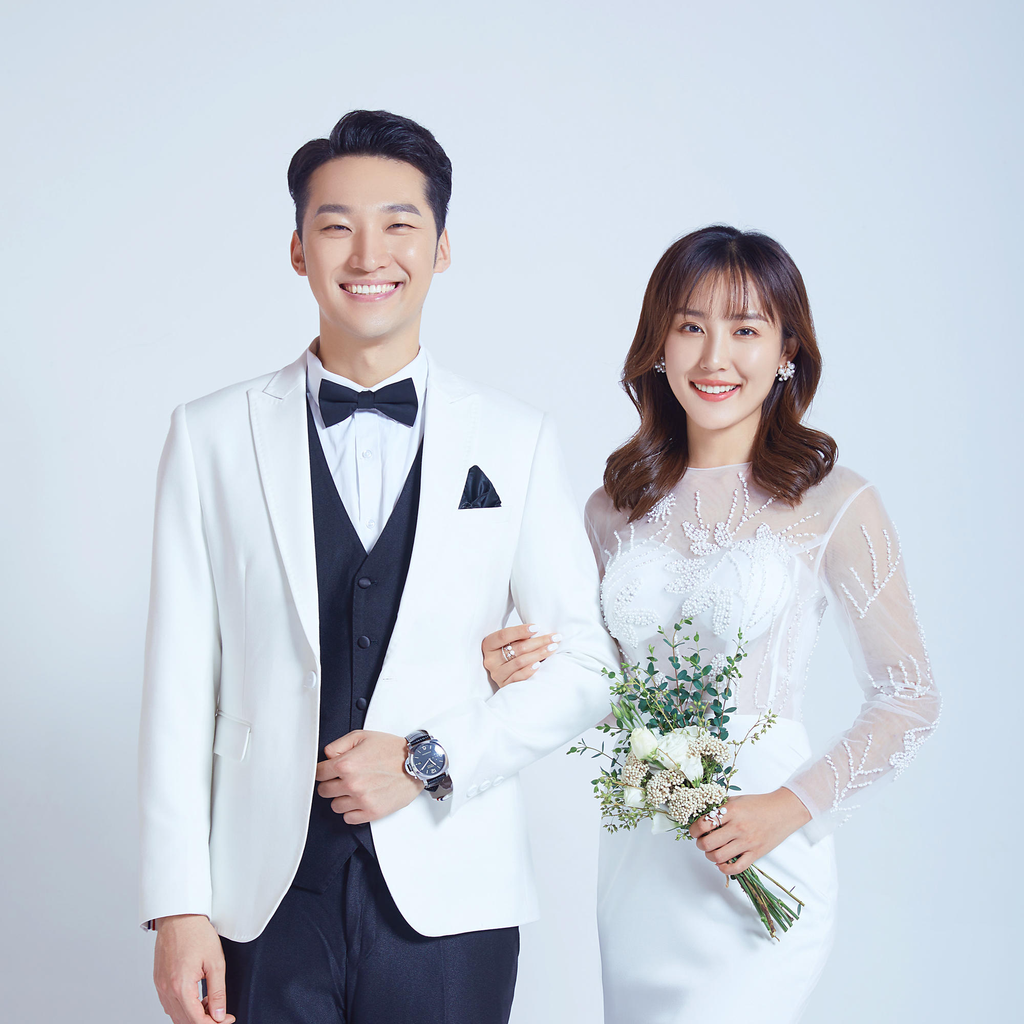 室内精致白纱--纯洁婚纱照