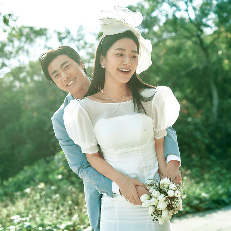 遇见了我的Mr.right 高甜的森系婚纱照