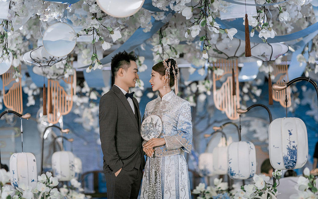 高级莫兰迪婚礼现场 别具古典韵味