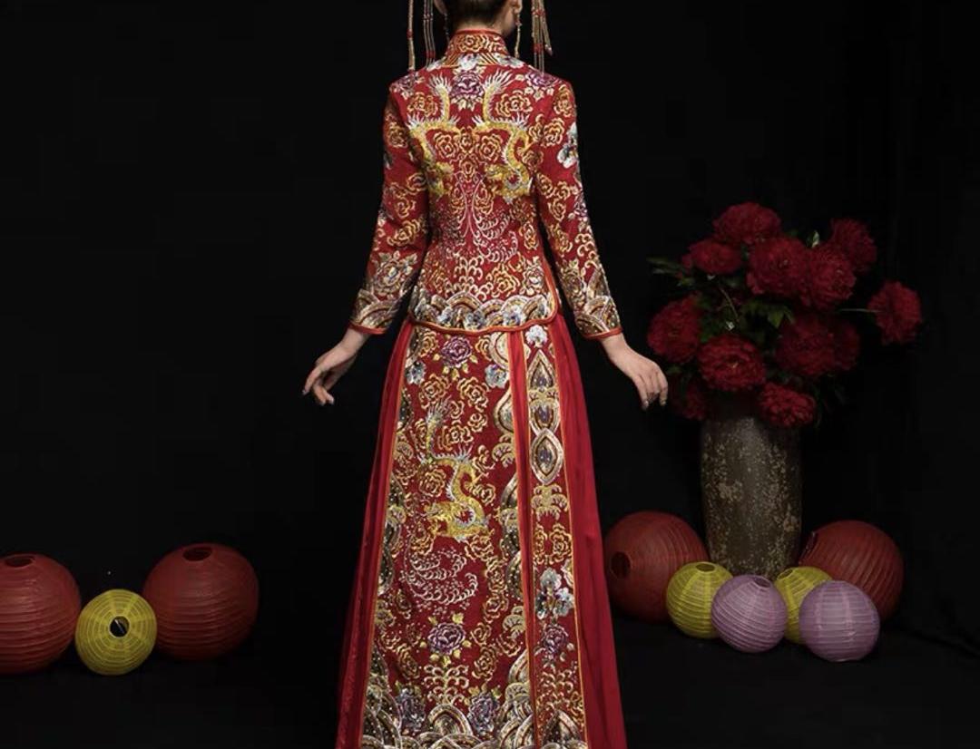 秀禾服新娘2019新款中式婚服龙凤褂春夏装