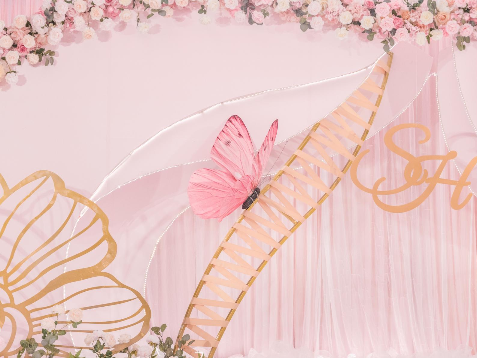 梦幻花园粉色系列婚礼宴会