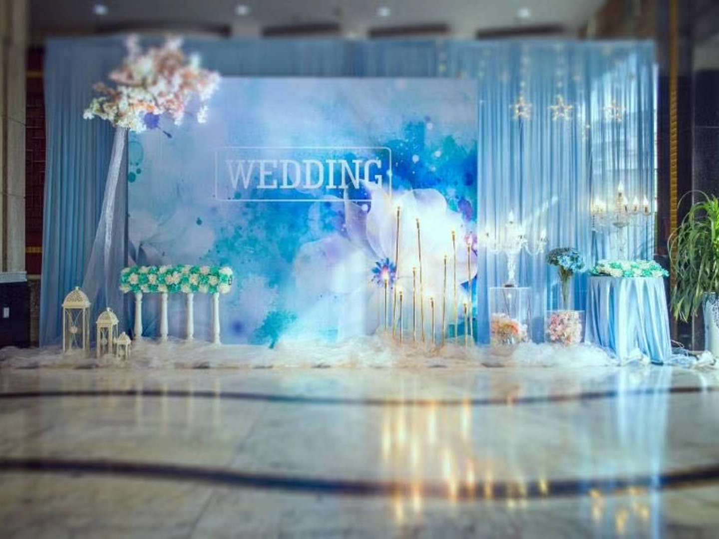 浅蓝色小预算婚礼《相伴》