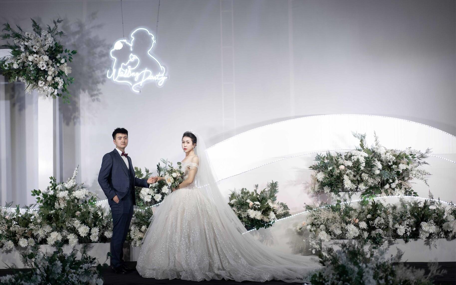 宝鸡婚礼 白绿色气质婚礼