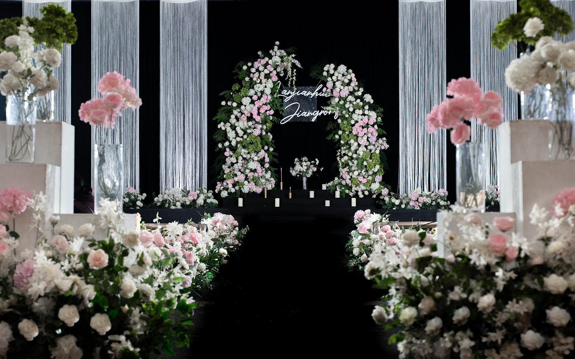 广安花桥镇新街酒楼韩式清新婚礼