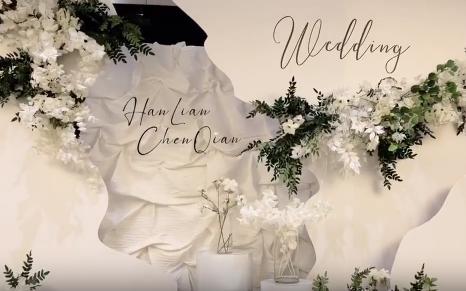 還原度超高的小預(yù)算白綠色婚禮