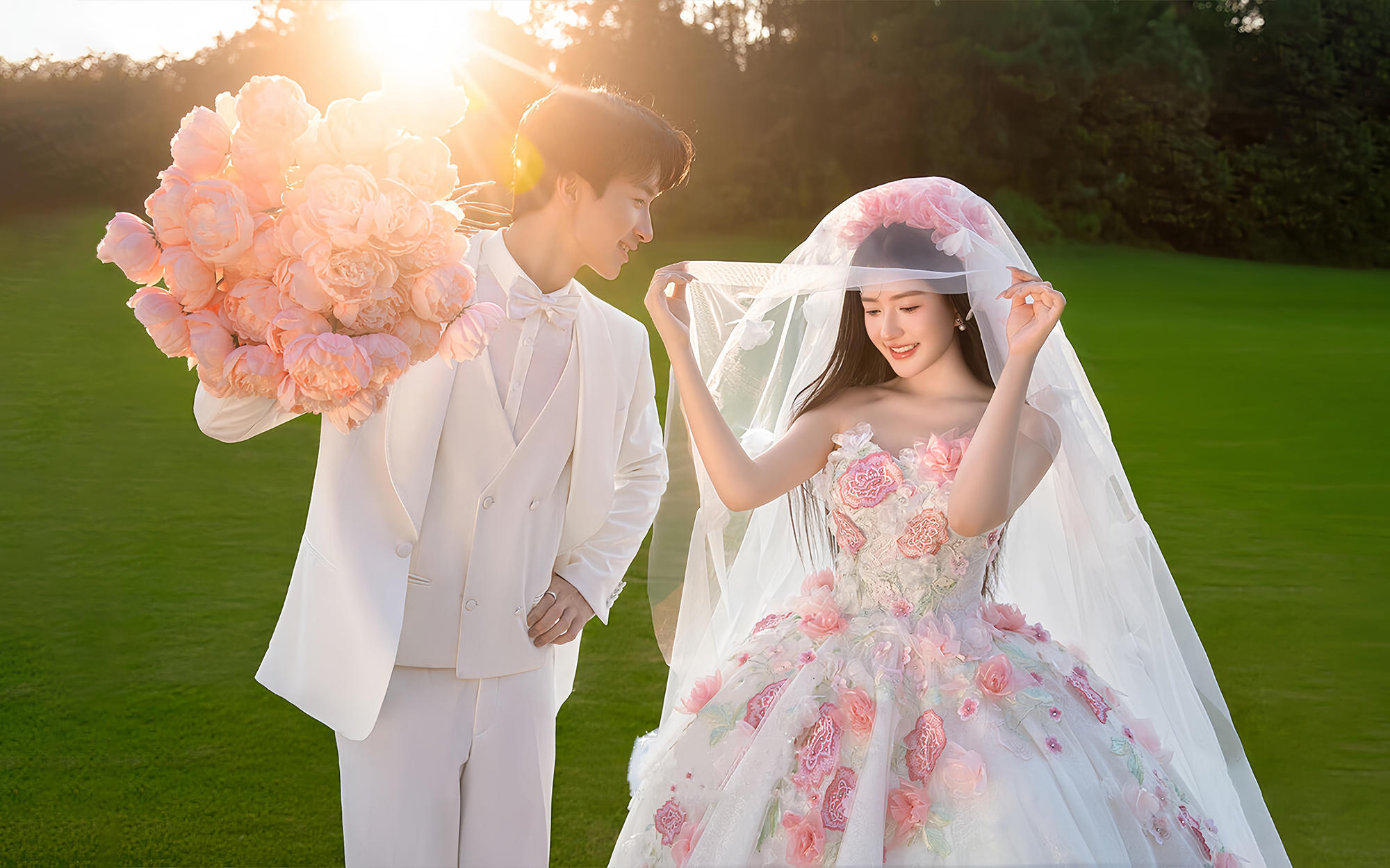 ??甜心公主必打卡??草坪仙氣婚照來(lái)啦?