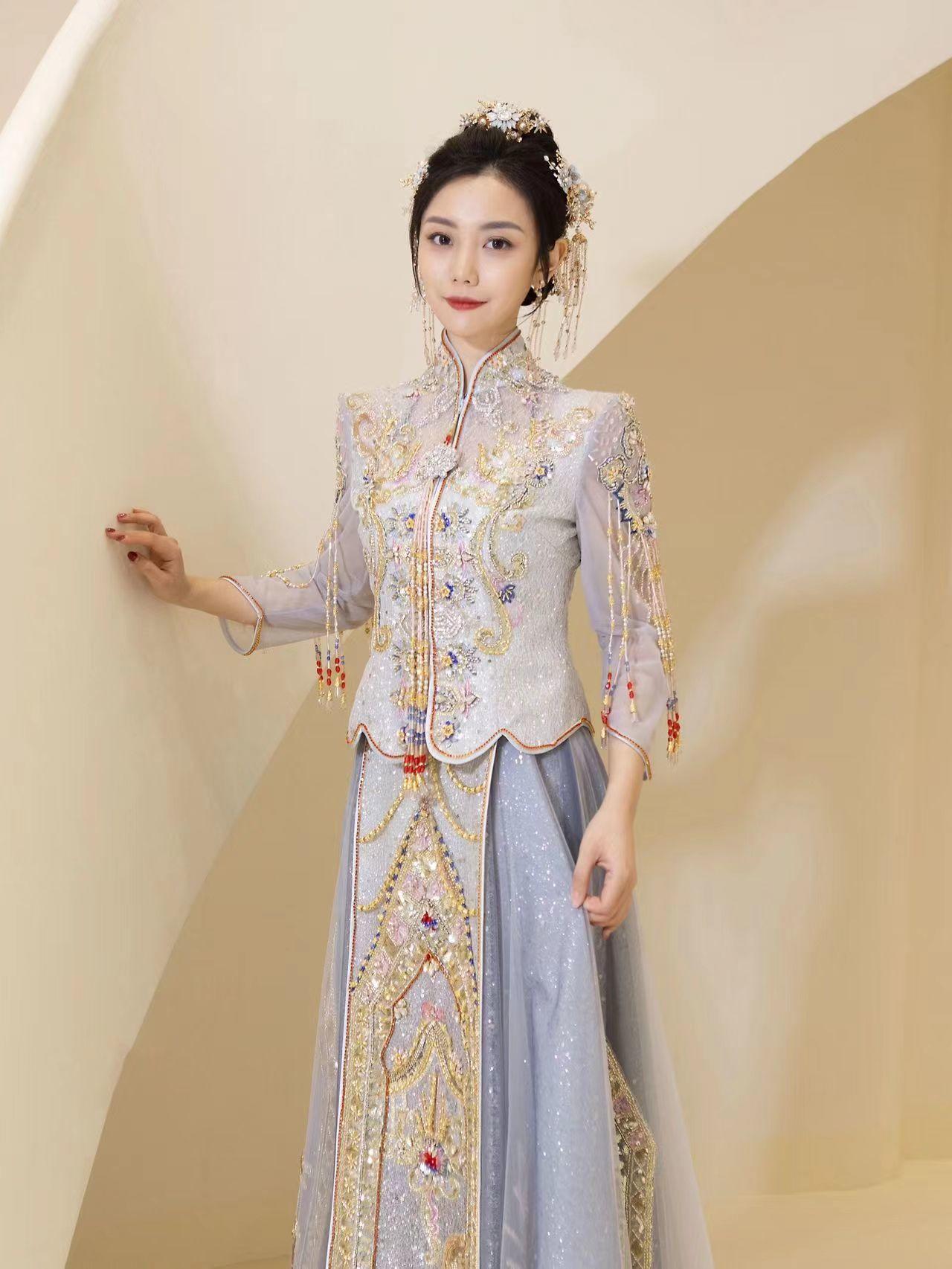 【奢华套餐】高级定制超大拖尾婚纱