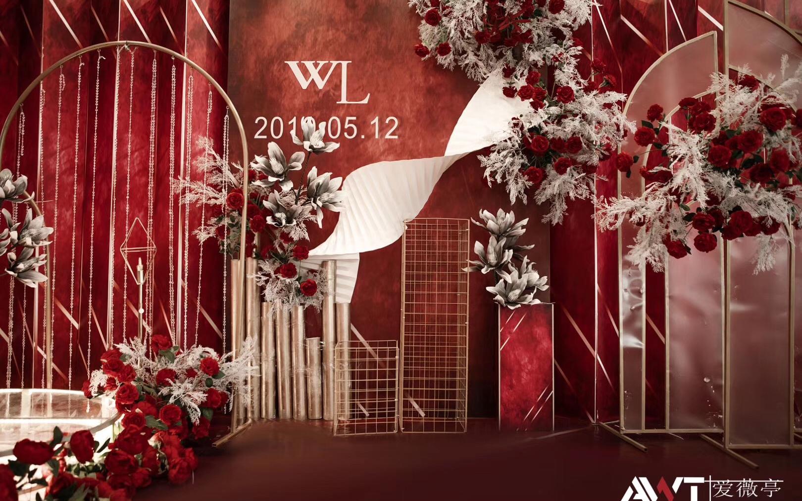 昆山【爱薇亭婚礼】皇冠国际红色系