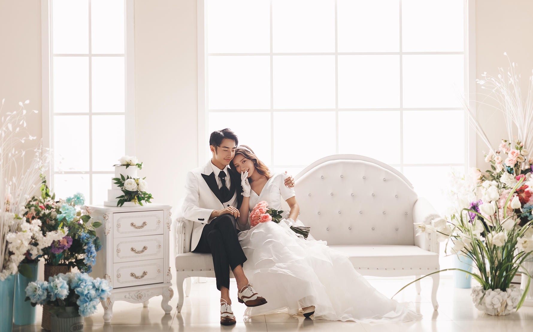 超高性价比婚纱照套餐+底片全送