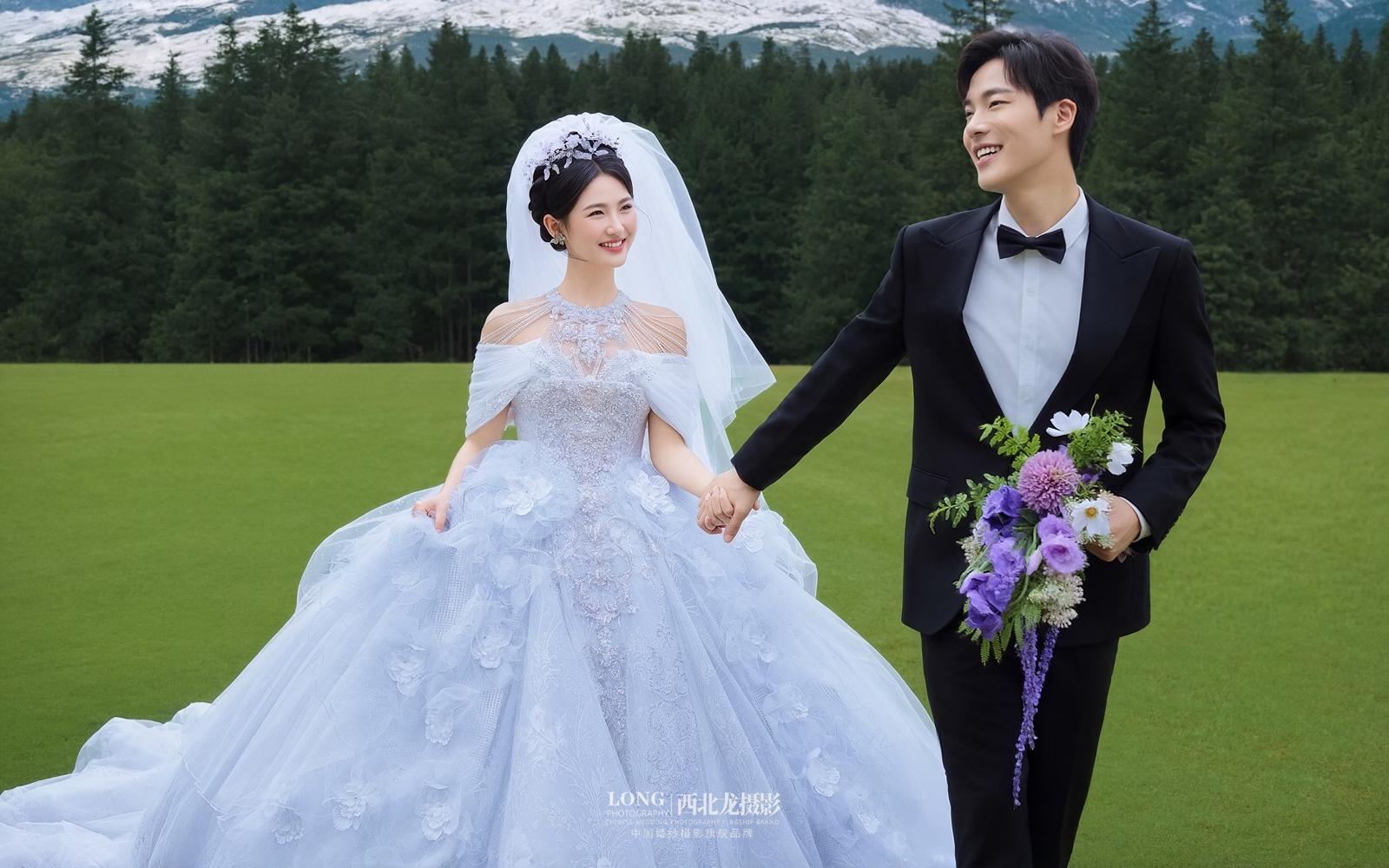 超心動??這組森系草坪婚紗照真的美到犯規(guī)