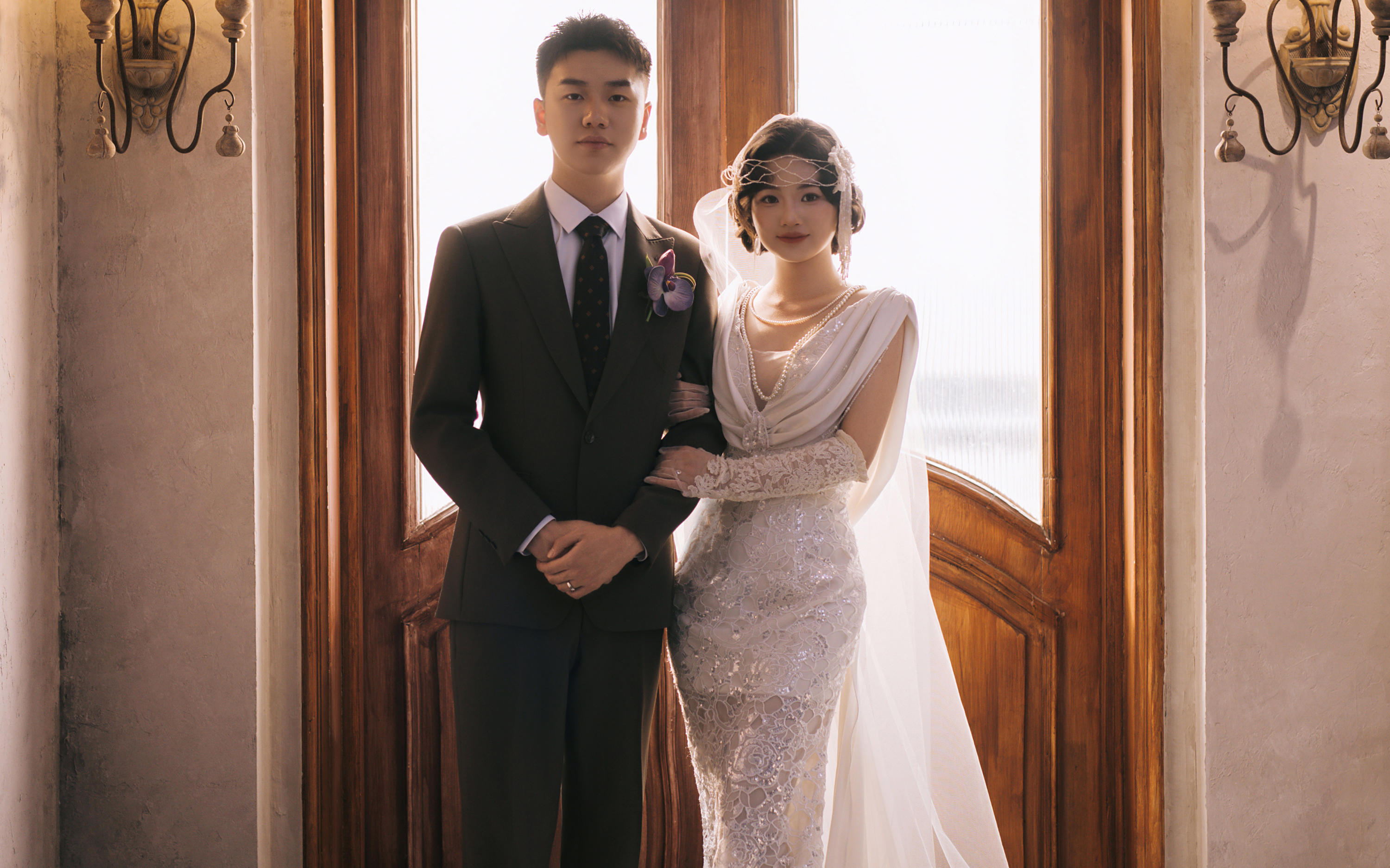 很直观的美貌！复古婚纱照果真美得太权威了~