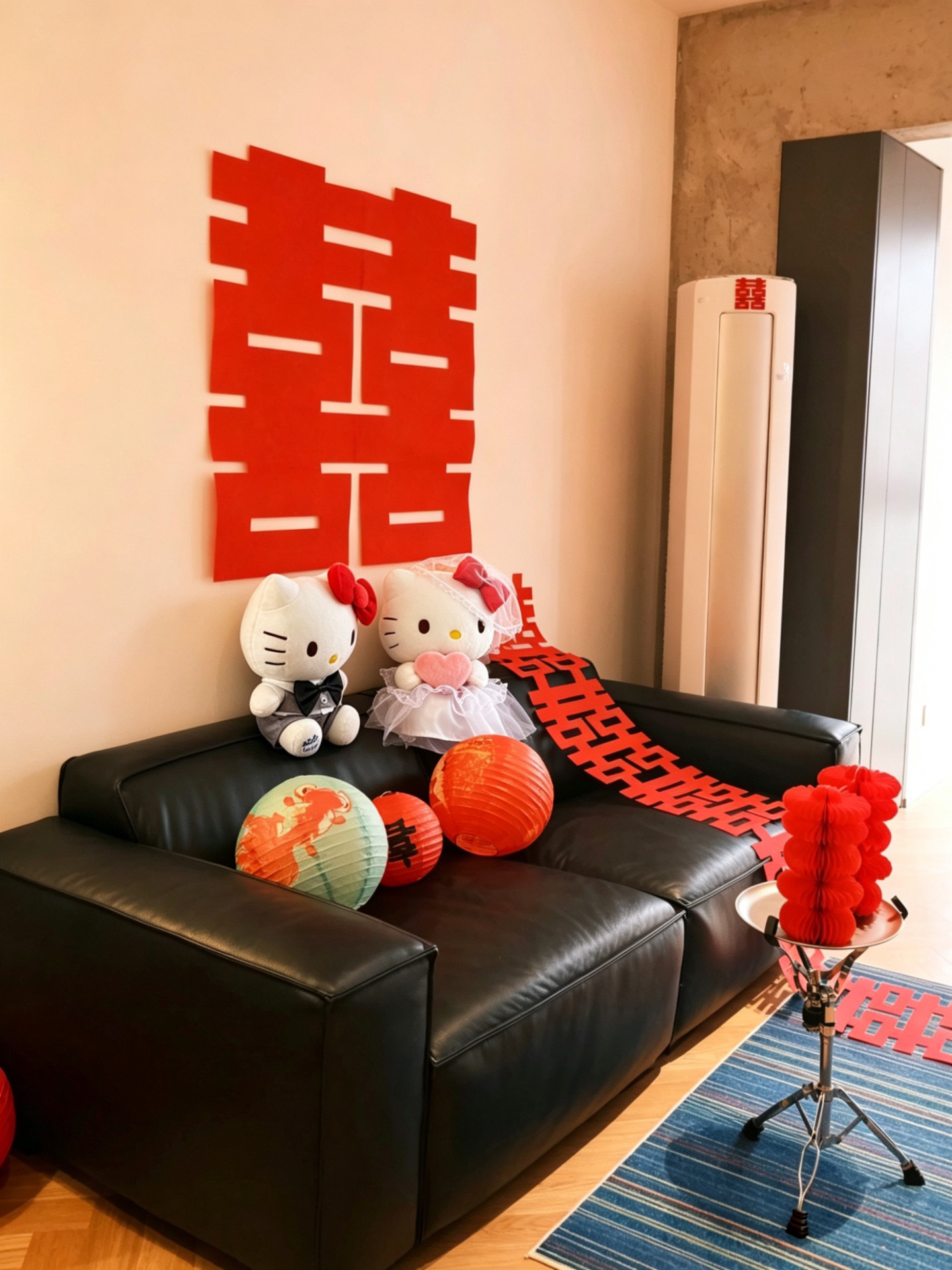 HelloKitty 结婚压床娃娃一对陪嫁抱枕公仔