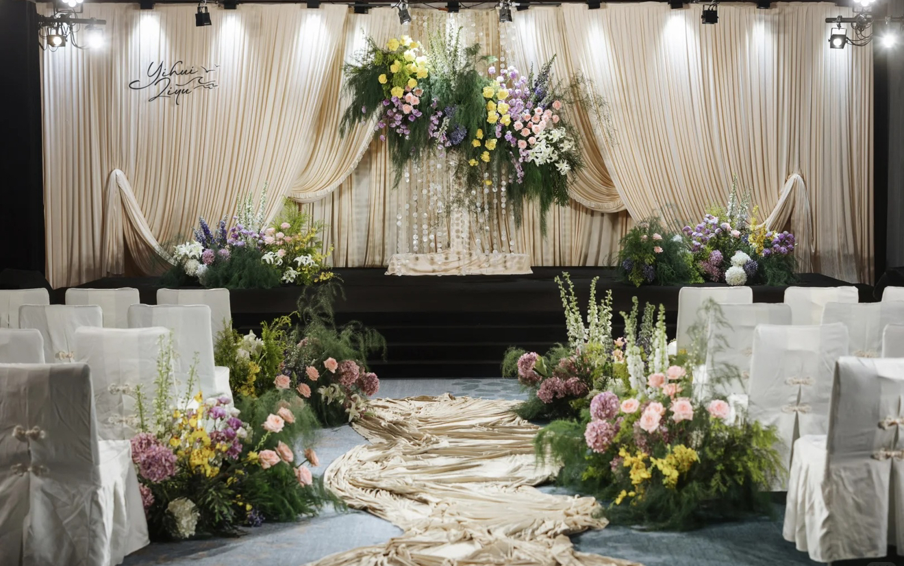 韓式簡約奶咖布藝婚禮